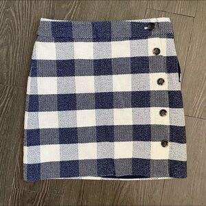 Ann Taylor Checked Mini Skirt
